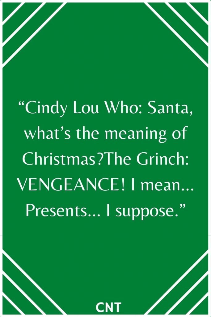 grinch christmas quote poster